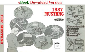 eBook cover 1987 Mustang Electrical & Vacuum Trouble-Shooting Manual (EVTM)