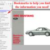 Screenshot of 1990 Mustang Electrical & Vacuum Trouble-Shooting Manual (EVTM)