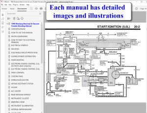 Screenshot of 1990 Mustang Electrical & Vacuum Trouble-Shooting Manual (EVTM)