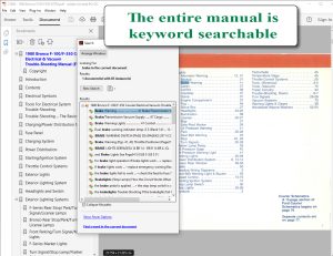 Screenshot of 1980 Bronco F-100/F-350 Courier Electrical & Vacuum Trouble-Shooting Manual (EVTM)