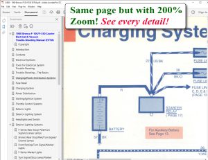 Screenshot of 1980 Bronco F-100/F-350 Courier Electrical & Vacuum Trouble-Shooting Manual (EVTM)