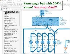 Screenshot 1981 Bronco F-100/F-350 Courier Electrical & Vacuum Trouble-Shooting Manual (EVTM)