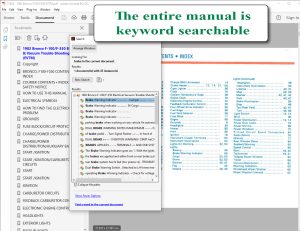 Screenshot 1982 Bronco F-100/F-350 Courier Electrical & Vacuum Trouble-Shooting Manual (EVTM)