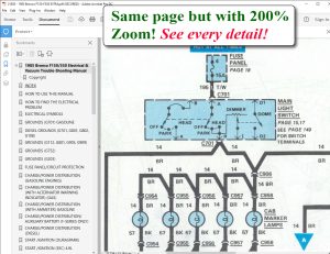 Screenshot 1985 Bronco F150/350 Electrical & Vacuum Trouble-Shooting Manual (EVTM)