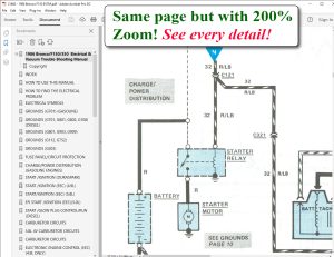 screenshot 1986 Bronco/F150/350 Electrical & Vacuum Trouble-Shooting Manual (EVTM)