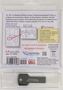 USB Clamshell of 1987 Mustang Electrical & Vacuum Trouble-Shooting Manual (EVTM)