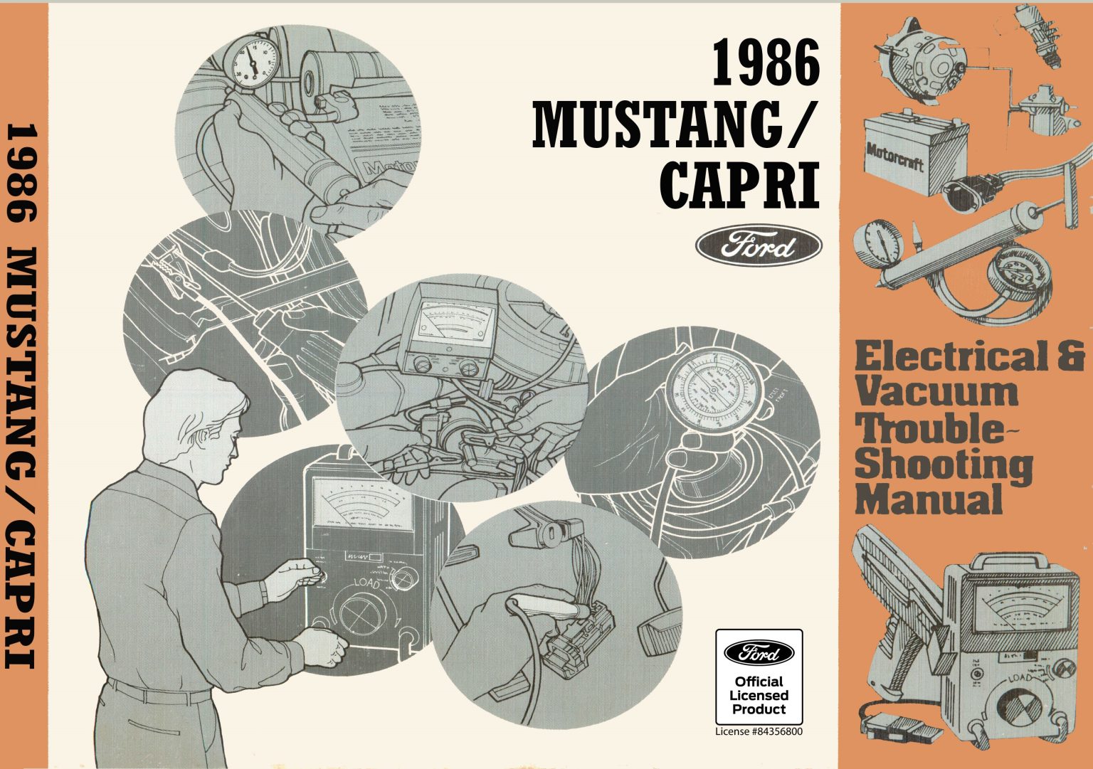 1986 Mustang Electrical & Vacuum Trouble-Shooting Manual