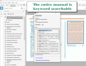 Screenshot 1982 Mustang Capri Electrical & Vacuum Trouble-Shooting Manual (EVTM)