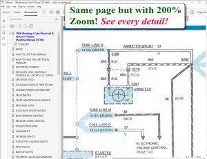 Screenshot 1986 Mustang Capri Electrical & Vacuum Trouble-Shooting Manual (EVTM)