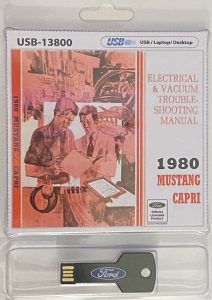 USB clamshell 1980 Mustang/Capri Electrical & Vacuum Trouble-Shooting Manual (EVTM)