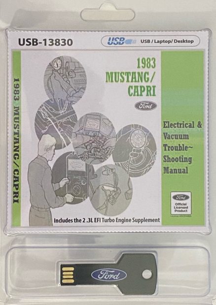 USB 1983 Mustang Capri Electrical & Vacuum Trouble-Shooting Manual (EVTM)