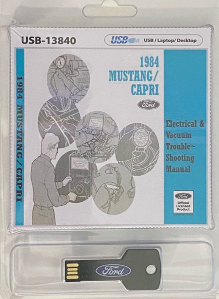 USB 1984 Mustang Capri Electrical & Vacuum Trouble-Shooting Manual (EVTM)