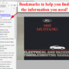 1995 Mustang Electrical & Vacuum Trouble-Shooting Manual (EVTM) screenshot