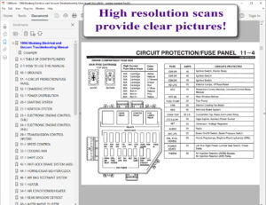 1996 Mustang Electrical & Vacuum Trouble-Shooting Manual (EVTM) screenshot