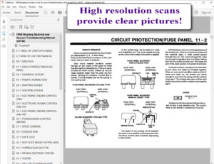 1998 Mustang Electrical & Vacuum Trouble-Shooting Manual (EVTM) screenshot