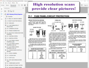 2001 Ford Mustang Wiring Diagrams screenshot