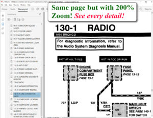 1995 Bronco Electrical & Vacuum Trouble-Shooting Manual (EVTM) screenshot