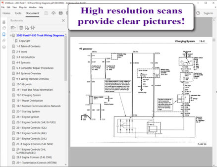 2003 Ford F-150 Truck Wiring Diagrams screenshot