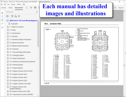 2003 Ford F-150 Truck Wiring Diagrams screenshot