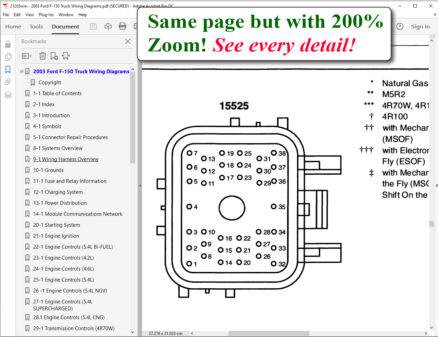 2003 Ford F-150 Truck Wiring Diagrams screenshot