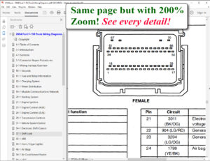2004 Ford F-150 Truck Wiring Diagrams screenshot