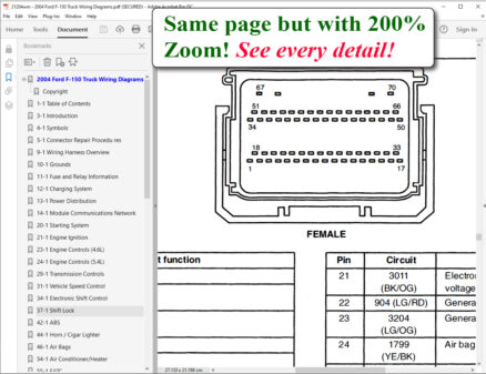 2004 Ford F-150 Truck Wiring Diagrams screenshot