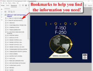 1999 Ford F-150 F-250 Truck Wiring Diagrams