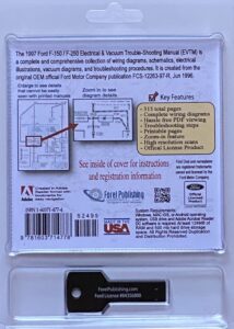 1997 Ford F-150 F-250 Truck Electrical and Vacuum Troubleshooting Manual (EVTM) USB