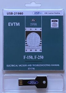USB version of the 1998 Ford F-150 F-250 Truck Electrical Vacuum and Troubleshooting Manual (EVTM)